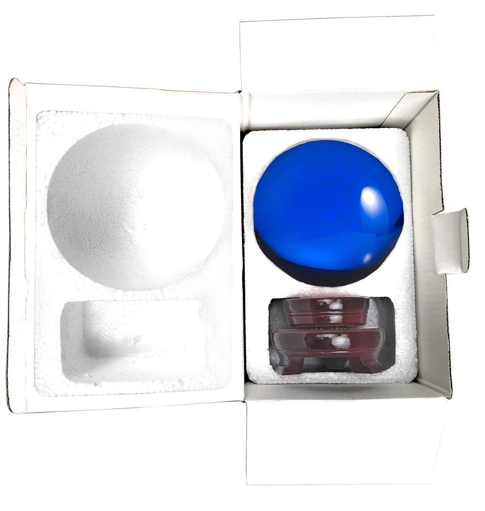 Amazon｜Amlongクリスタル5インチ( 130 mm )クリスタルボールwith木製