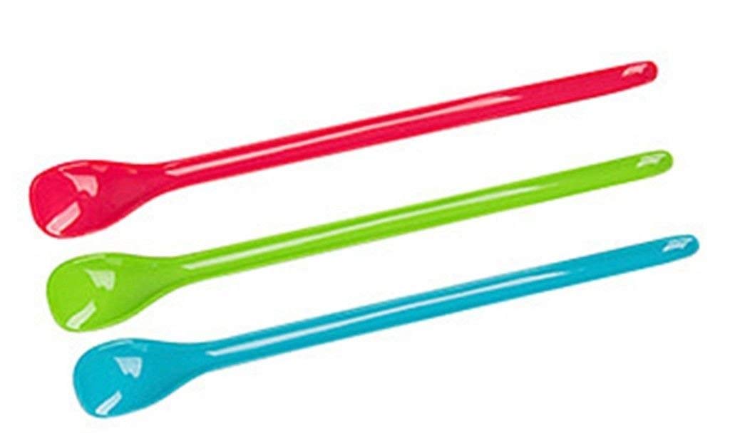 Lot De 6 En Plastique - Longues à œufs - En Plastique Multicolore - à Glace En Mélamine - Couleur : Longues à Confiture - à Soupe - Incassables