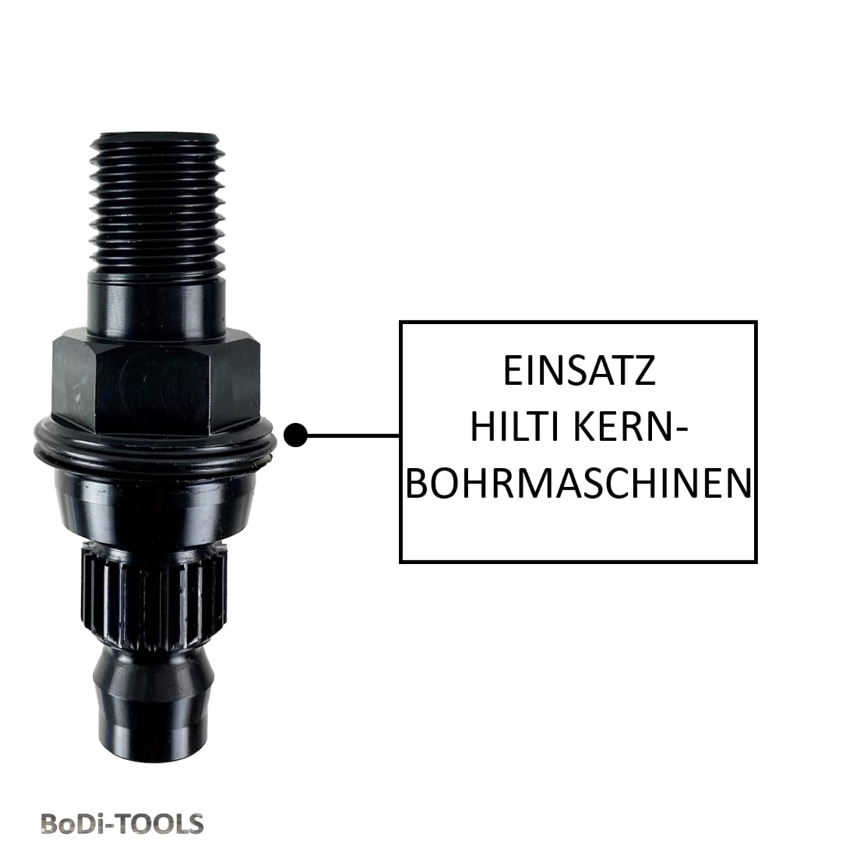 Adattatore per corone di trapano, adattatore, svasatore, punta per piastrelle, (adattatore, perni DDBU-Hilti 1 1/4")