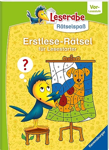 Ravensburger Leserabe Rätselspaß - Erstlese-Rätsel für Lesestarter - Vor-Lesestufe, Rätselbuch ab 5 Jahre