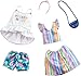 Produktbild Barbie GHX59 - Fashions 2er-Pack Moden Rainbow and Floral, 2 Outfits und 2 Accesoires Puppe