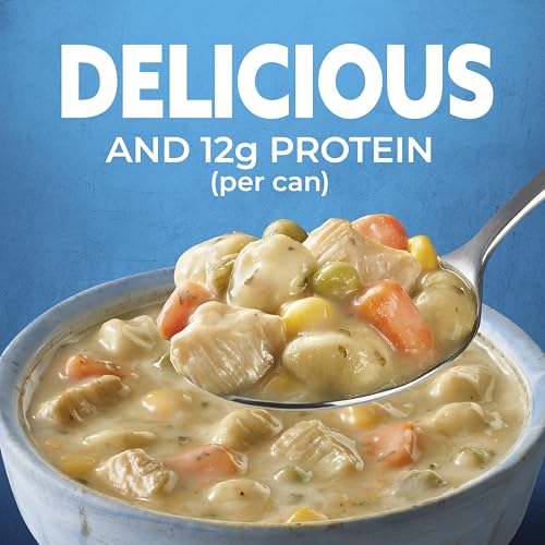 Image of Progresso Hearty Chicken Pot Pie Style with Dumplings Soup, Rich and Hearty Canned Soup, 18.5 oz (Pack of 12)