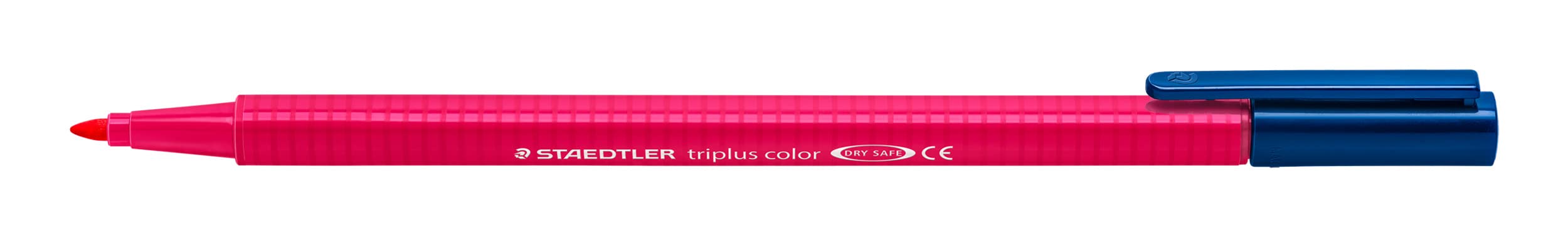 STAEDTLER 323 SB6CS4 triplus kolorowe flamastry (ergonomiczny trójkątny kształt, stabilna końcówka, łatwe do mycia, etui z 6 różnokolorowymi malowaniami My tropical colours, szerokość kreski 1,0 mm)