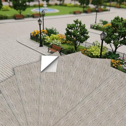 Warmtree 6 Pcs Village Accessories Village Roads and Streets Snow