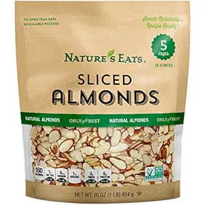 Nature's Eats Natural Sliced Almonds, 16 Ounce