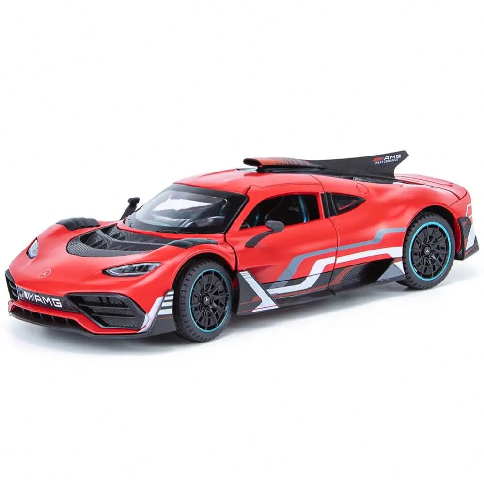 Image of Alokik Enterprise Compatible for 1:24 Merceedes AMG ONE Toy Car Model, Diecast Collectible Pull Back Model Car with Sound and Light, Toy Gift Vehicles for Adults Kids Boys Girls【Color As Per Stock】