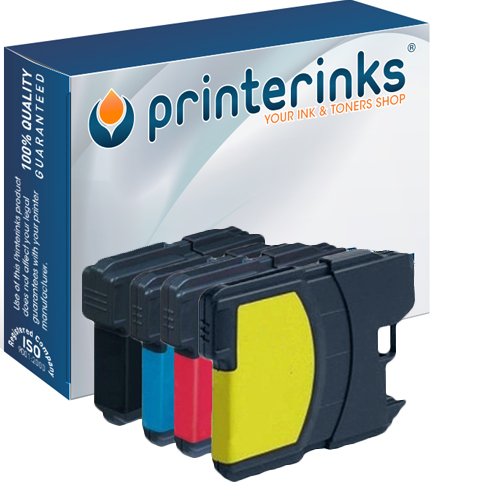 Printerinks4 Pack Compatible LC1100 Ink cartridges for LC1100 for DCP-185C/385C/395CN/585CW/6690CW/J715W, MFC-490CW/5490CN/5890CN/5895CW/6490/J615W/6490CW/6890CDW/790CW/795CW/990CW