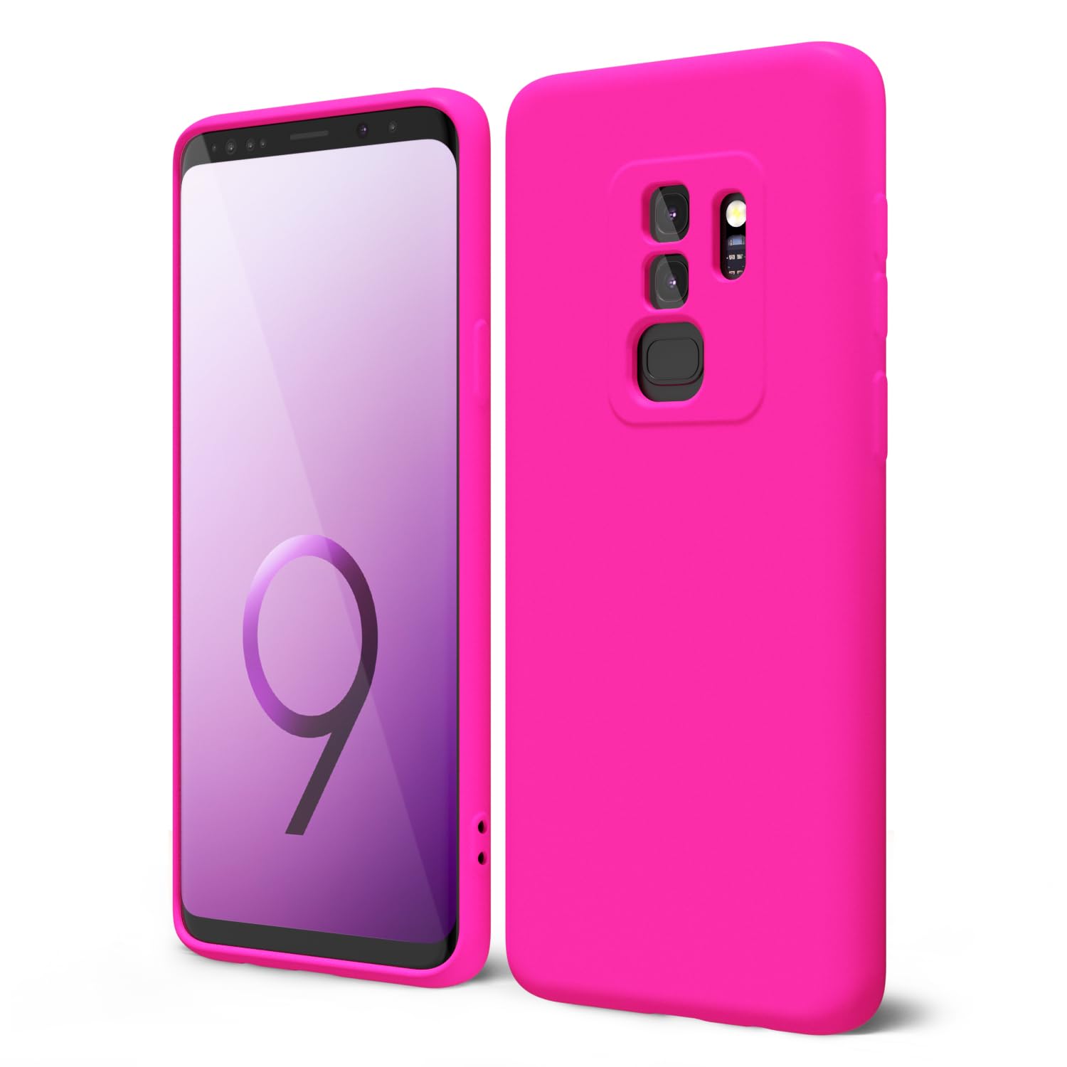 oakxco for Samsung Galaxy S24 Ultra Phone Case Liquid Silicone, Neon Bright Solid Color, Thin Slim Soft Rubber Gel Matte TPU Plain Simple Cover for Women Girl Cute, Hot Pink Fuchsia — view 61