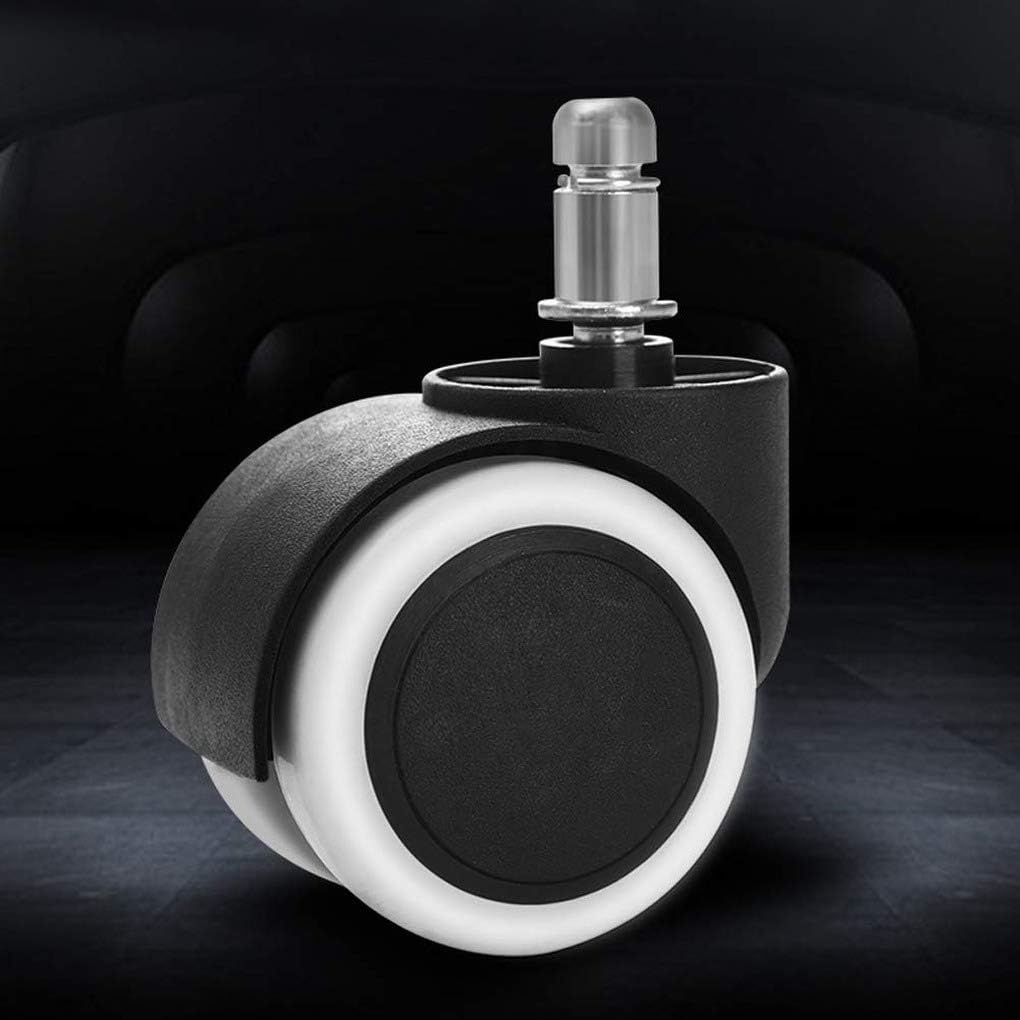 Office Chair Caster,Castors Furniture Twin Castors Swivel Castors Desk Casters Replacement Castors Wheels Component Pulley 48mm Durable and Robust Casters