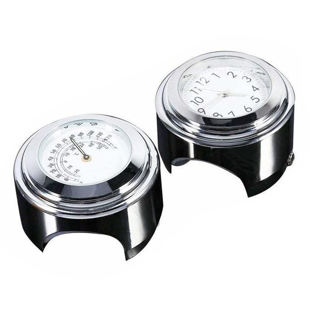 Motorrad Fahrrad Uhr Universal wasserdichte Lenkerhalterung Uhr, Universal Motorraduhr Motorrad Lenker Fahrrad Lenker Uhr Lenkeruhr Silber Motorrad Lenker Uhr Uhr Fahrradlenker Silber Auto & Motorrad
