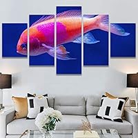 SIGNWIN 5 Panel Canvas Wall Art Peaceful Seas for Home Decorations Ready to Hang - 60