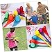 FRCOLOR 4Set Egg and Spoon Race Game Balance Game for Indoor and Outdoor Party Fun Wooden Spoons and Eggs for Family Picnics and Group