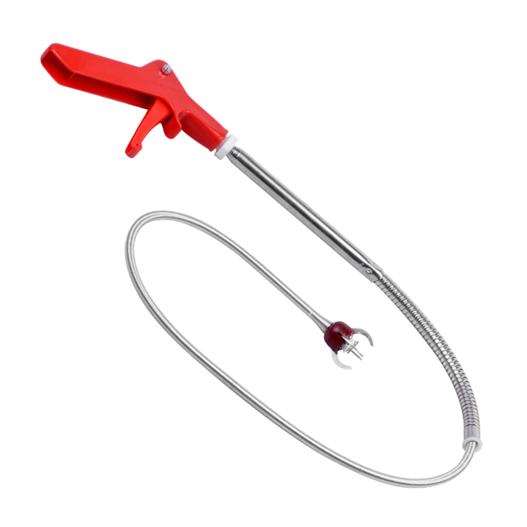 Serpente Idraulico per Wc 130cm Artigli a 4 Punte in Acciaio Inox e Abs per Pulizia e Spurgo Tubi Lavabo e Scarico
