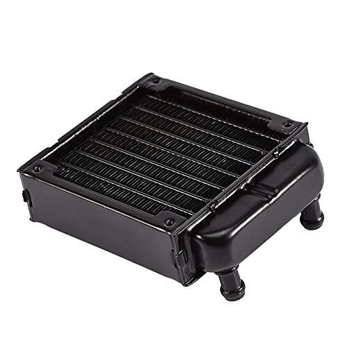80mm Aluminium Radiator, Computer Wasserkühlung Kühlkörper Aluminium Heizkörper, Schnelle Wärmeabteilung Wärmetauscher für Computer CPU Kühlungssystem