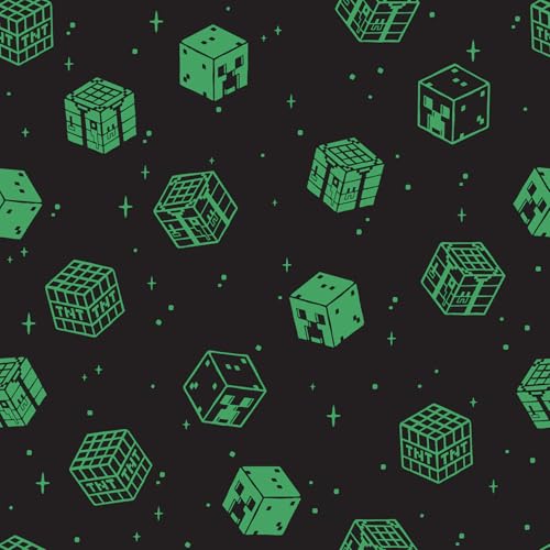 Minecraft Black Blocks Peel and Stick Wallpaper by RoomMates, RMWS1225