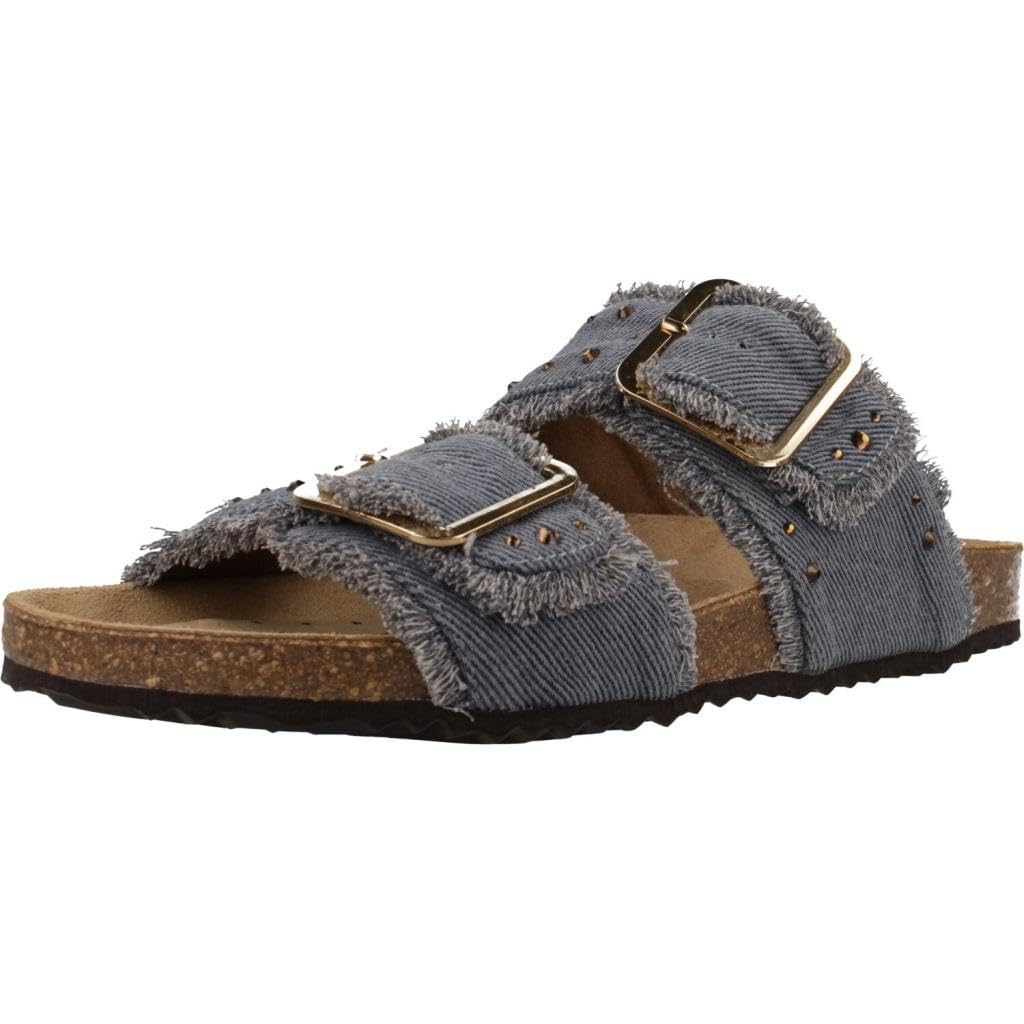 Geox D BRIONIA R S, Women’s Flat Sandal, Avio,