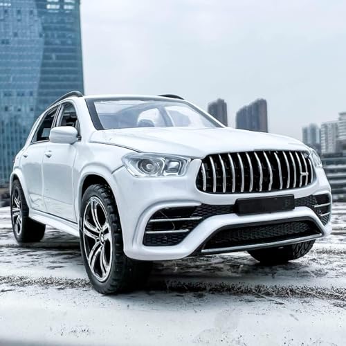 Image of Metal Pull Back Diecast Car 1:32 Mer-cedes AMG GLE63 Pull Back Car Model with Sound Light Boys Gifts Toys for Kids【Pack of 1】