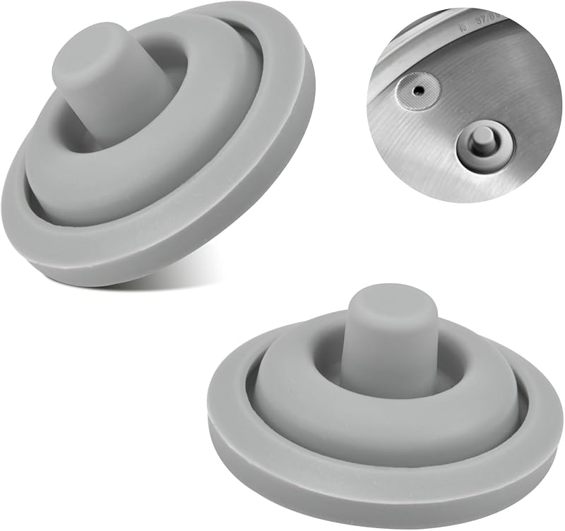 Pressure Indicator Pin Gasket W6093109502 Fits WMF Perfect & Perfect Plus Pressure Cooker, Food-Grade Silicone, Leak-Proof Cooking Indicator Replacement Gasket Seal, Accurate Pressure Regulation-2PACK