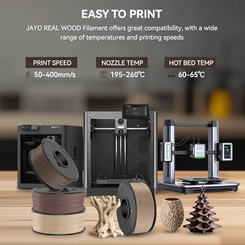 Image of JAYO Beech Wood PLA 3D Printer Filament 1.75mm, 1.1kg