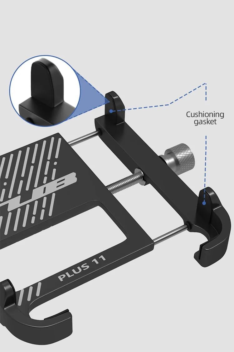 GUB PLUS11 Bicycle & Motorcycle Phone Mount, Aluminum Alloy Bike Phone Holder with 360° Rotation Adjustable for iPhone X XR Xs 7s 8 Plus, for Samsung S7/S6/Note5/4 GPS Mount 4.2 to 7.2 Inch
