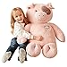 IKASA Maiale Gigante Peluche Giocattoli Animale - Grande Carino Enorme Jumbo Soffice Peluche Maiale di Grandi Dimensioni Animali di Peluche Grasso - Regali per Bambini Ragazze (Rosa, 78 cm)