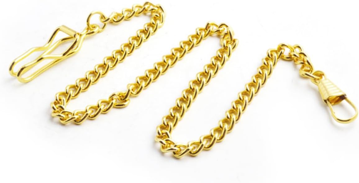 4pcs Metal Pocket Watch Chain 39cm for Men, Vintage Style Pants Belt