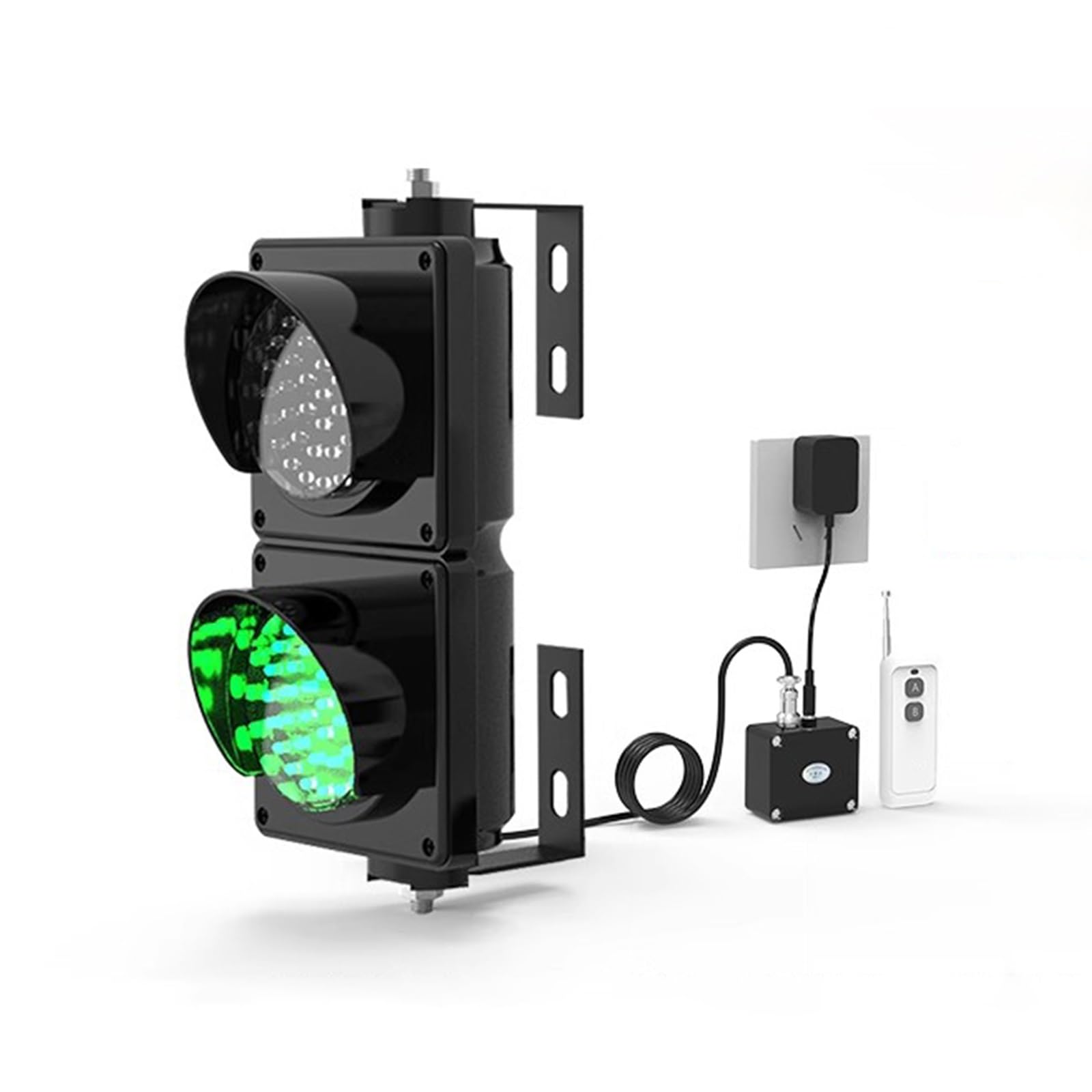 Semáforo, Luz LED de Freno de 100mm, Lámpara de Señalización Industrial para Pared, con Control Remoto, para Logística, Puerto de Descarga, Estacionamiento, Listo para Usar