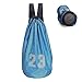 WDDY Bolsa de Baloncesto, Bolsa Bola de fútbol, Bolsa de Pelota, Bolsa de Voleibol De Fútbol, Mochila con Cordón de Baloncesto, con cordón, Adecuado para Baloncesto, Fútbol, Fitness, Deportes, Blue