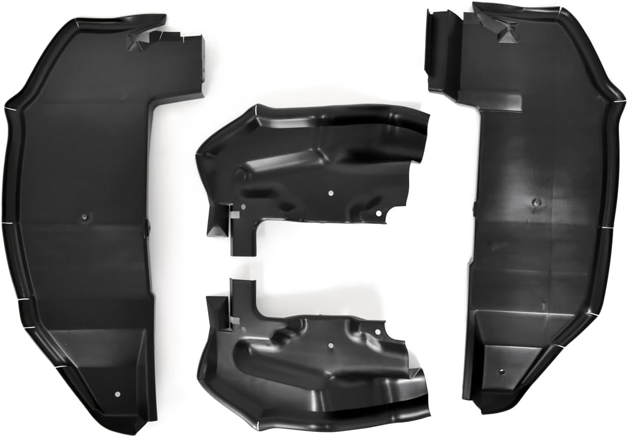 Front Fender Splash Shield 4pc Set For 1971-1973 Ford Mustang