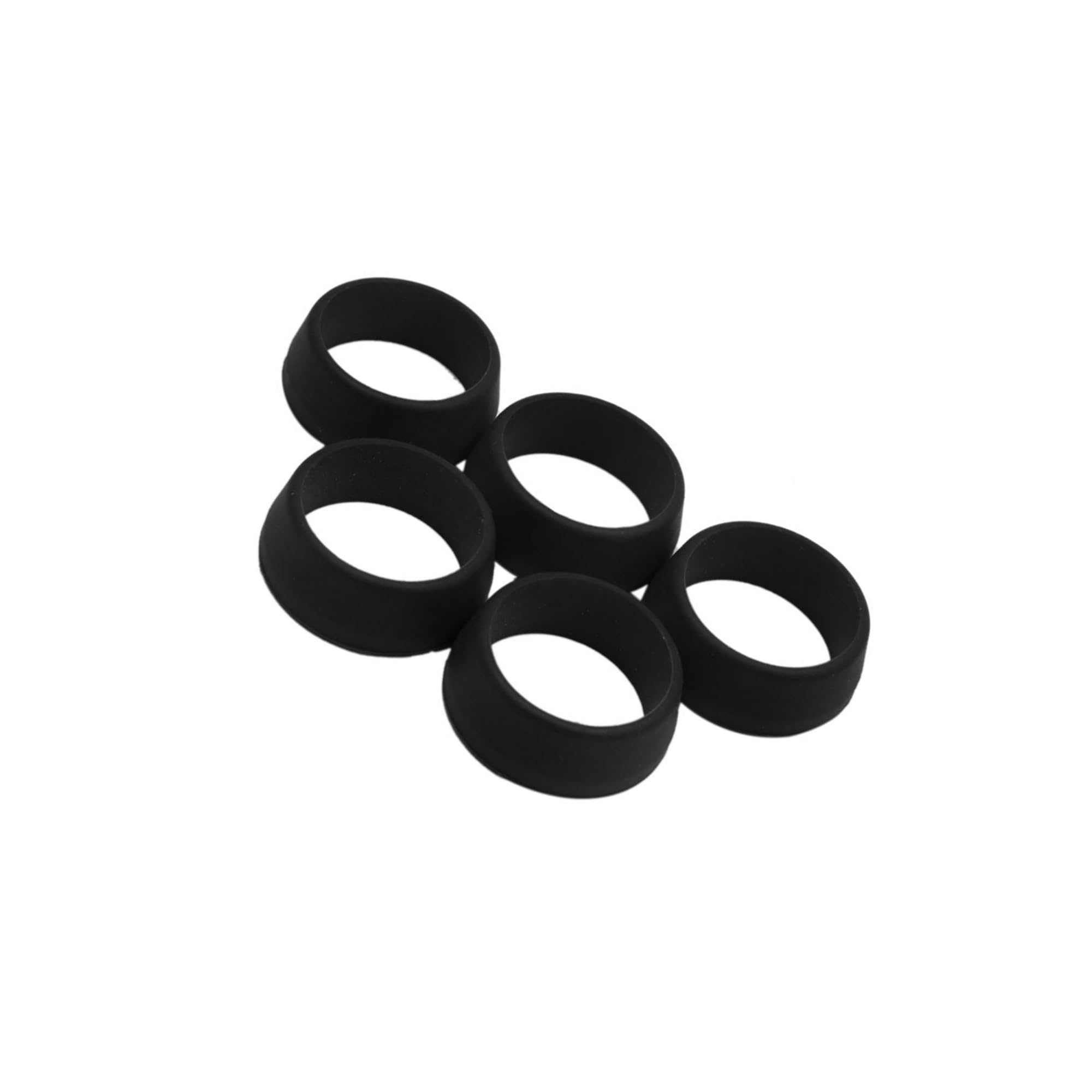 Motoforti 5pcs 25-30mm Waterproof Silicone Ring Bike Seat Post Cover Black Long-lasting