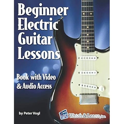 Beginner Electric Guitar Lessons: Book with Online Video & Audio Cover