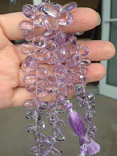 Améthyste rose poire facettée LKBEADS 13-7.5mm pour perles de bijoux et minéraux