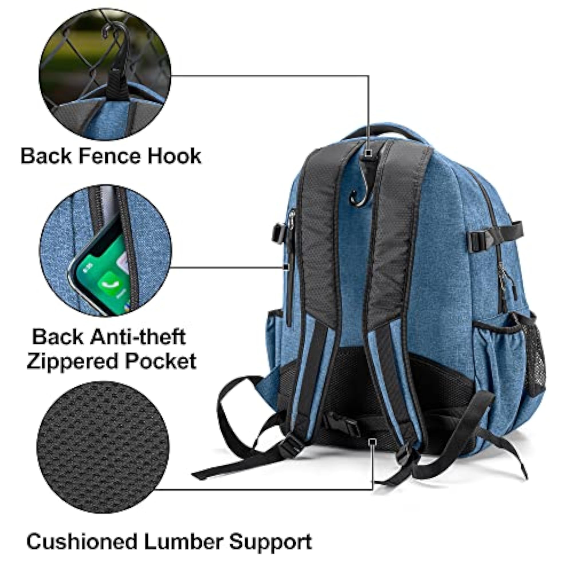 Baseball Backpack for 4 Bats, Softball Bat Bag
