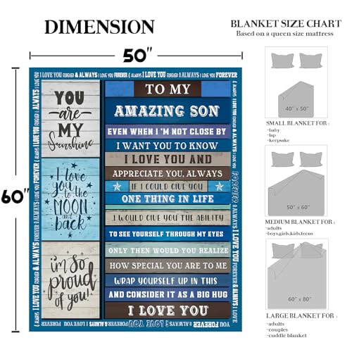 Gifts-for-Son-Birthday-Gifts-to-Son-to-My-Amazing-Son-Blanket-with-Many-Great-Words-Blanket-Gifts-for-Son-Graduation-for-Son-Throw-Blanket-50x60