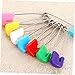 VILLCASE 100pcs Baby Safety Pins Plastic Head Diaper Pins for Newborn Cloth Diaper Accessories