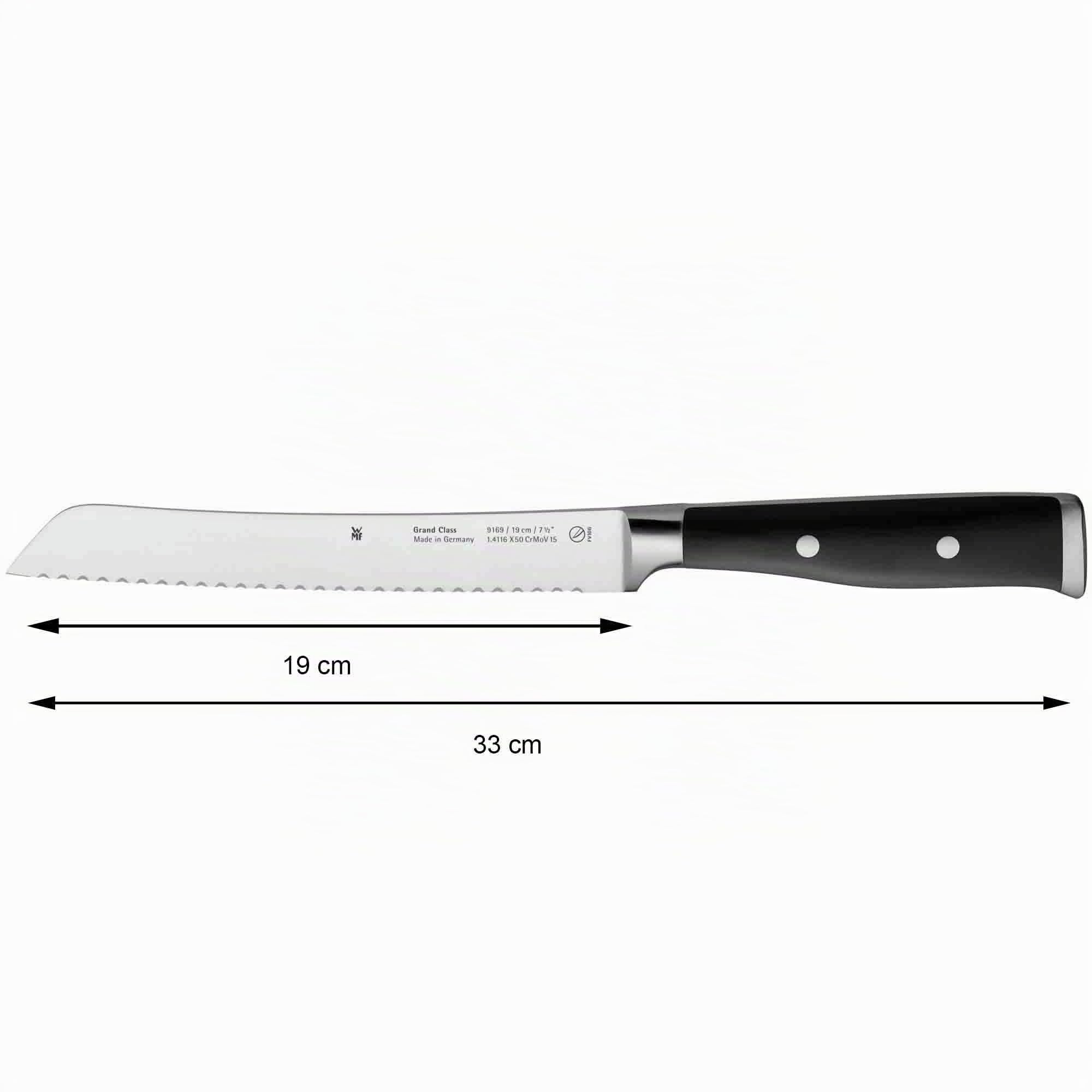 WMF 1891849992 Grand Class Performance Cut - Juego de Cuchillos de Cocina con Bloque Organizador (5 Piezas)
