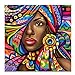 Produktbild 5D Diamant Malerei Set, Gemälde Diamond Painting full, DIY Diamanten Painting Afrikanische Frau Strass Stickerei Kreuzstich Kits Supply Kunst Basteln Leinwand Wand Decor Aufkleber Home Decor 25 x 25cm
