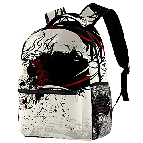 Sac à dos Halloween pour enfants avec poches latérales pour ranger ses affaires