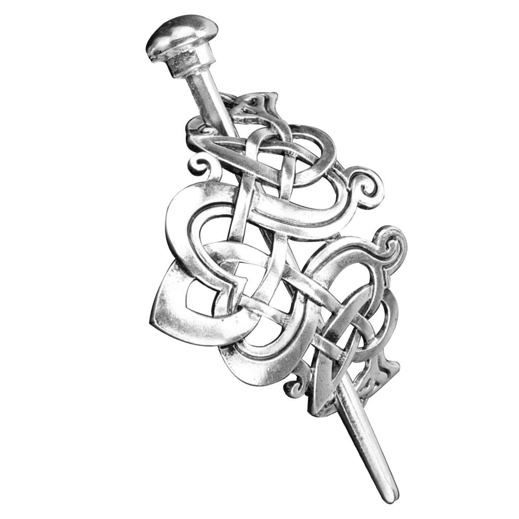 THE STYLE SUTRA2pcs Punk Rock Style Non-Piercing Ear Clip Cross Earrings 64mm Silver | Hair & Head Jewelry