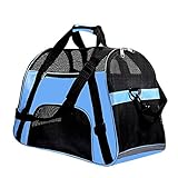 PPOGOO Pet Travel Carriers Soft Sided Portable Bags for Dogs and Cats Airline Approved Dog Carrier 22