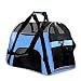PPOGOO Pet Travel Carriers Soft Sided Portable Bags for Dogs and Cats Airline Approved Dog Carrier 22"L x 10.2"W x 13.8"H Sky Blue