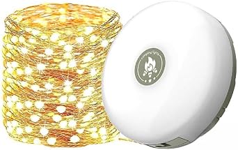 USB Charging Outdoor Tent Light String - Warm Light, 32.8FT Tent Lamps