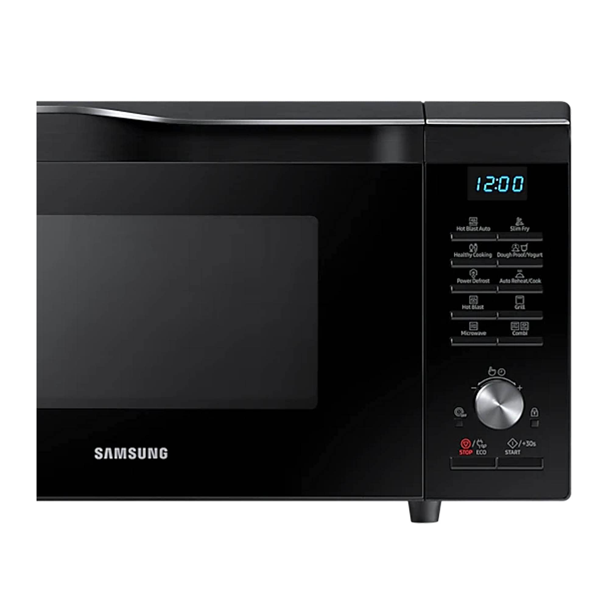 Samsung MC2BM6035KK/EG kuchenka mikrofalowa z grillem i gorącym powietrzem, 900 W, 28 komora gotowania, szerokość 51,7 cm, odporne na zarysowania ceramiczne wnętrze emaliowane, technologia HotBlast,