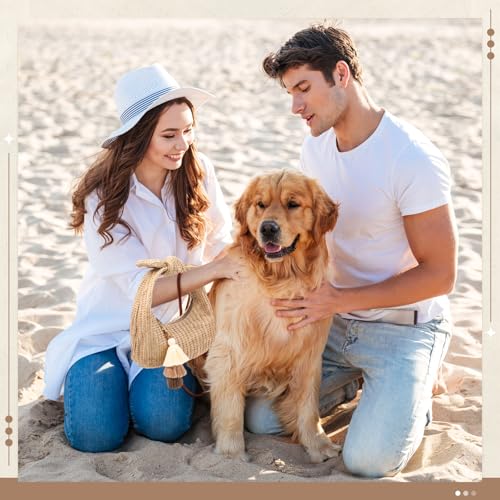 Image of Abbylike Knotted Straw Clutch Purse with Tassels Summer Beach Bag Bow Dumpling Evening Handbag for Women Beach Party Travel