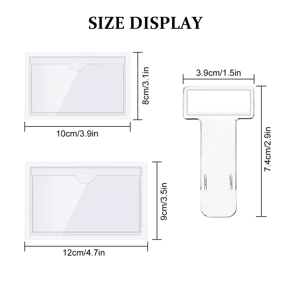 8 Portabollo Adesivi Per Auto - Tasca Parabrezza Per Assicurazione E Biglietti 10.5x10.5cm