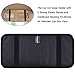 Car CD Case Holder, Wisdompro Vehicle Sun Visor Organizer for Cars with 12 DVD Storage Sleeves, 1 Mesh Pocket, 1 Pen Holder and Elastic Strap, Black
