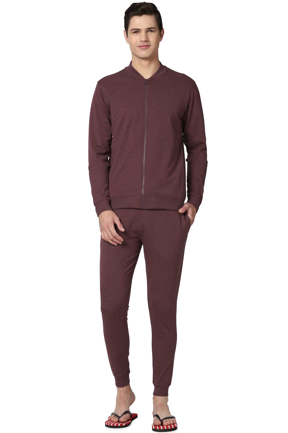 Men's Cotton Blend Solid Pajama Set Pack of 1-image-33