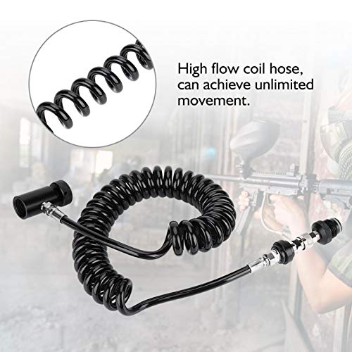 Niiyen Paintball Hose, Paintball Remote Coil High Pressure Air Hose, Paintball Marker Remote Coil Cylinder Connection Valve Hose Corrugated Hose - Image 5