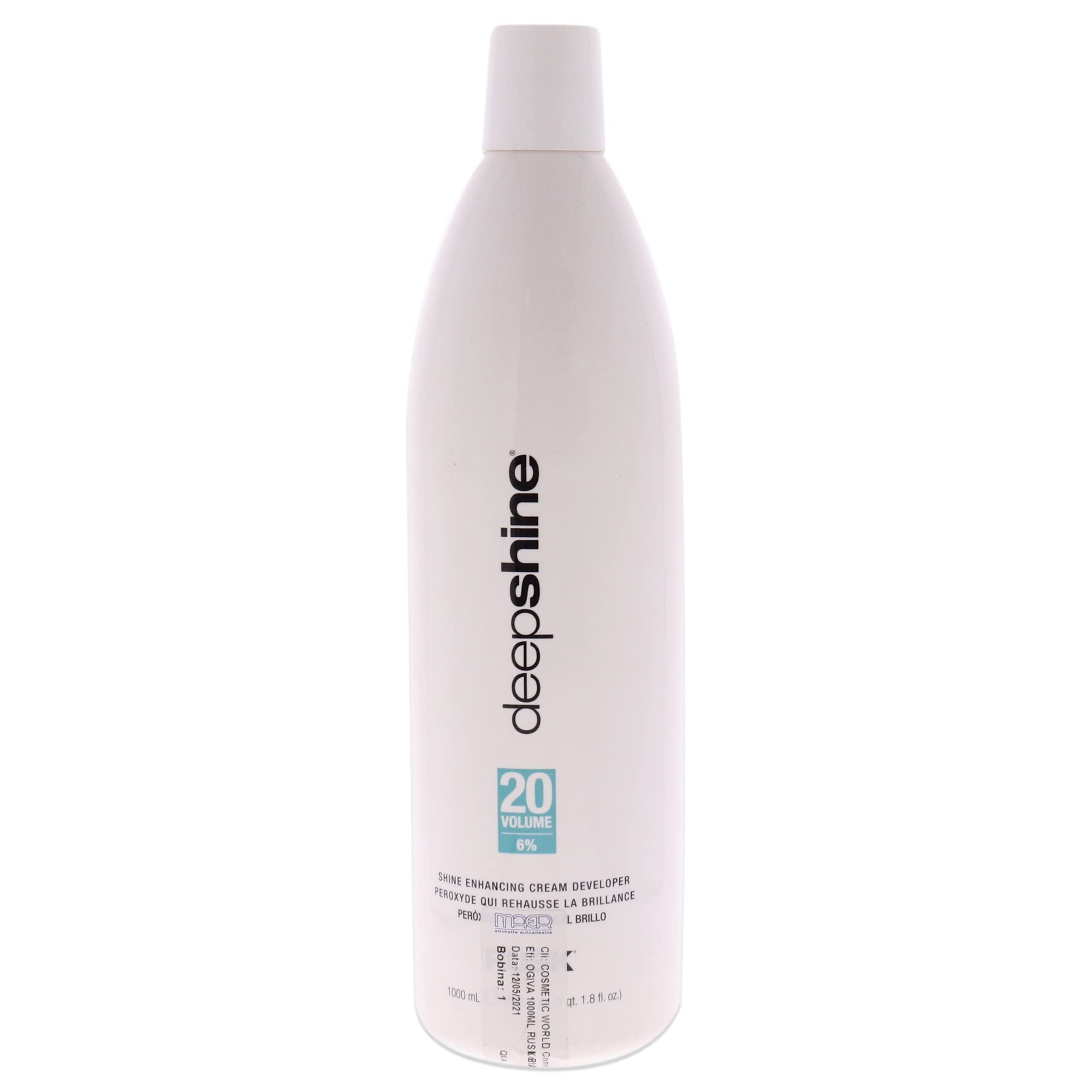 Deepshine Enhancing Cream Developer 20 Volume by Rusk for Unisex - 33.8 oz Cream, Ivory