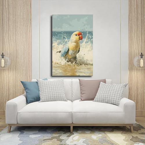 Impression sur toile de perroquets de qualité supérieure pour chambre - 5